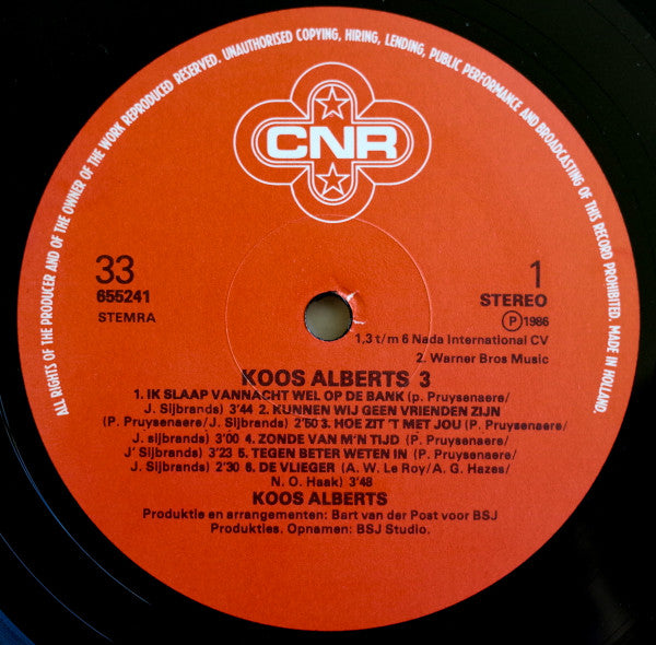 Koos Alberts : Koos Alberts III (LP, Album)