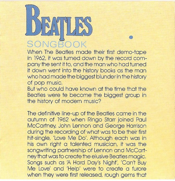 The Allen Toussaint Orchestra : Beatles Songbook / 24 Memorable Themes (CD, Album)