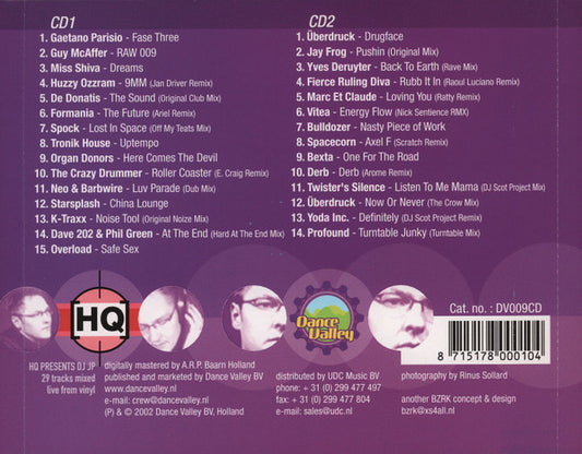 DJ JP : HQ Presents DJ JP (2xCD, Comp, Mixed)