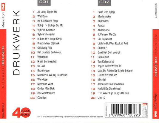Drukwerk : Alle 40 Goed (2xCD, Comp)