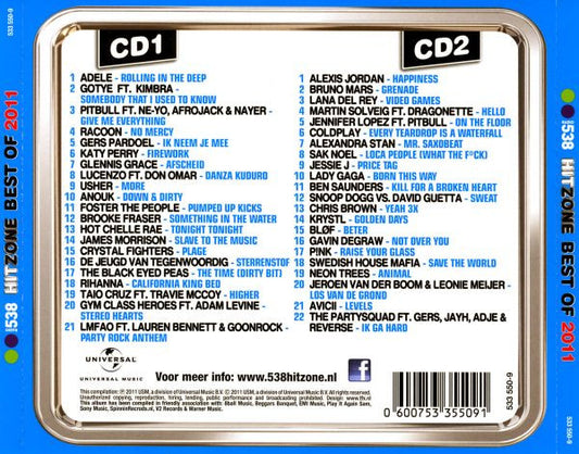 Various : Radio 538 Hitzone Best Of 2011 (2xCD, Comp)