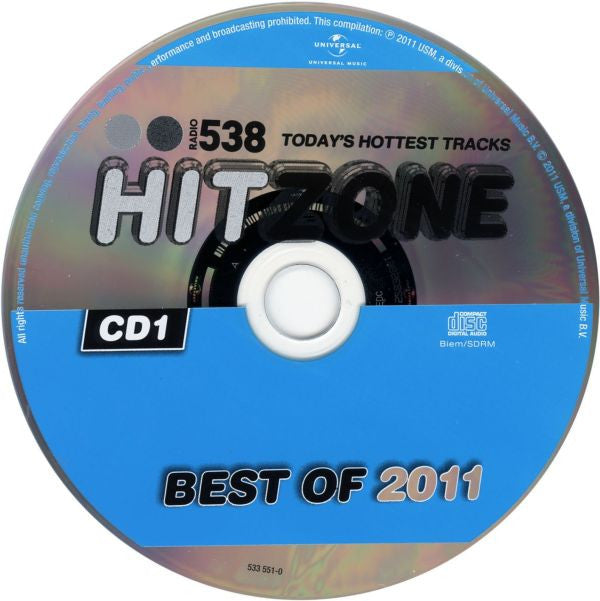 Various : Radio 538 Hitzone Best Of 2011 (2xCD, Comp)