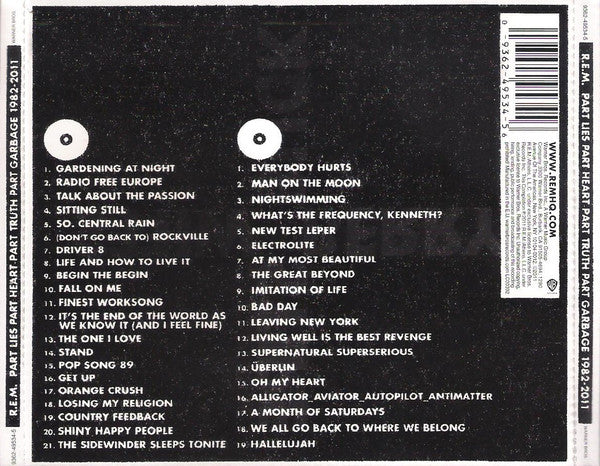 R.E.M. : Part Lies Part Heart Part Truth Part Garbage 1982 - 2011 (2xCD, Comp, Jew)