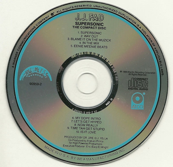 J.J. Fad : Supersonic - The Compact Disc (CD, Album)