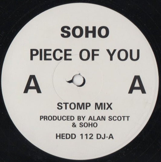 Soho (2) : Piece Of You (12", Promo)