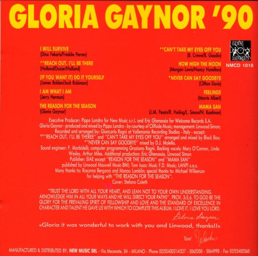 Gloria Gaynor : Gloria Gaynor '90 (CD, Album)