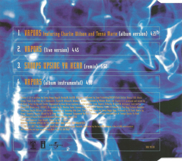 Snoop Dogg : Vapors (CD, Single)