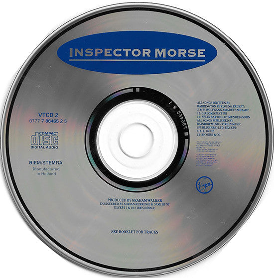 Barrington Pheloung : Inspector Morse (Original Music From The ITV Series) (CD, Album)