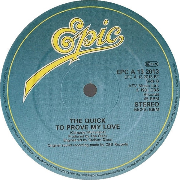 The Quick : The Rhythm Of The Jungle (12", Single)