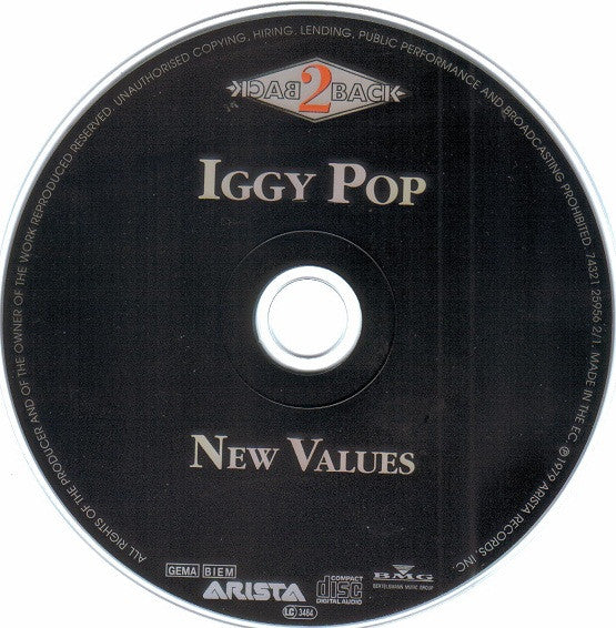 Iggy Pop : New Values / Soldier (CD, Album, RE + CD, Album, RE + Comp)