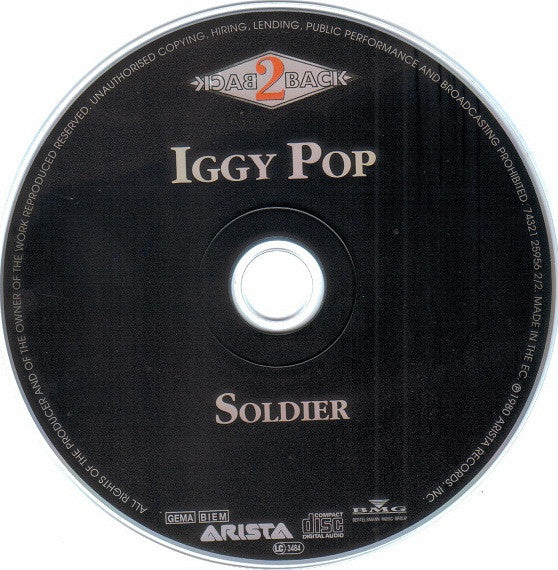 Iggy Pop : New Values / Soldier (CD, Album, RE + CD, Album, RE + Comp)
