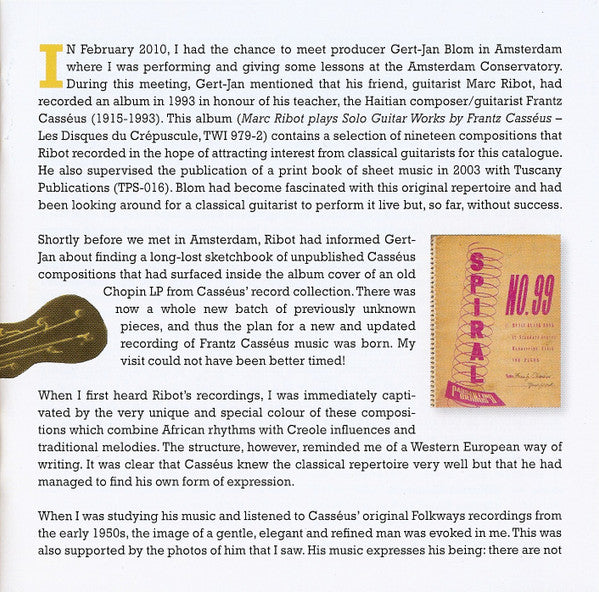 Alberto Mesirca : Haitian Suite - The Music Of Frantz Casseus (CD)
