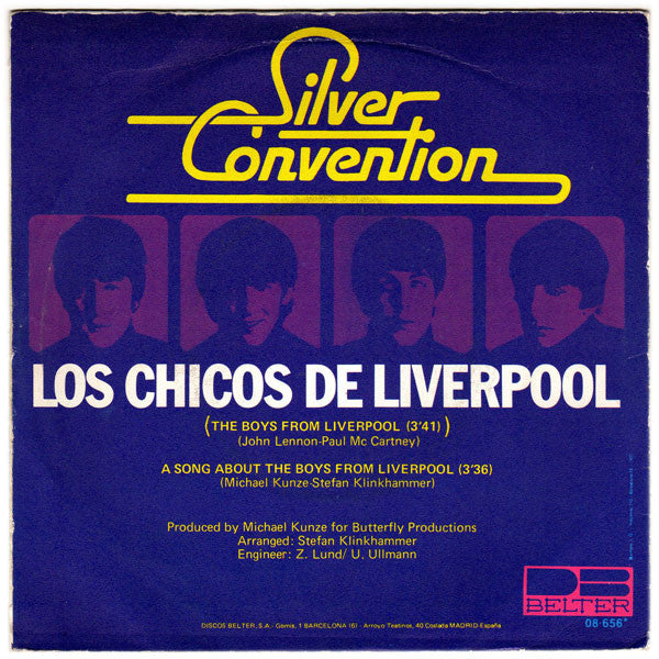 Silver Convention : Los Chicos De Liverpool (The Boys From Liverpool) (7", Single)