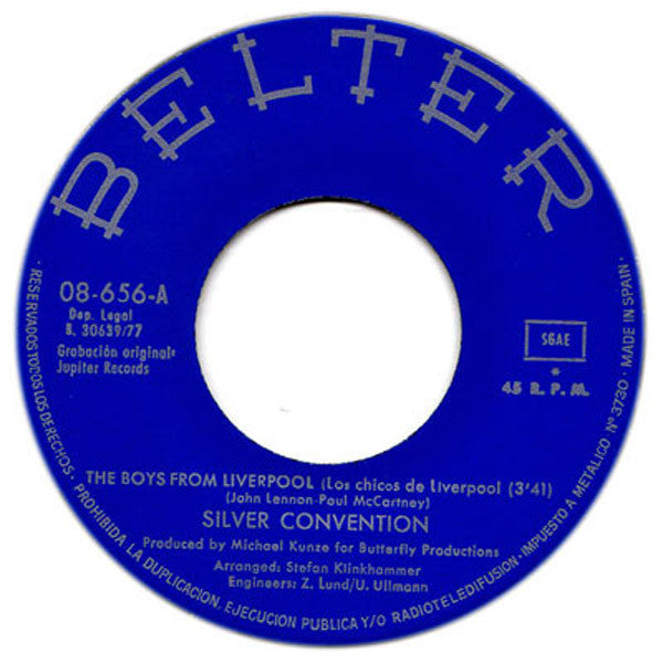 Silver Convention : Los Chicos De Liverpool (The Boys From Liverpool) (7", Single)