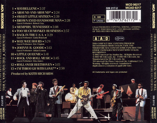 Chuck Berry : Hail! Hail! Rock 'N' Roll - Original Motion Picture Soundtrack (CD, Album)