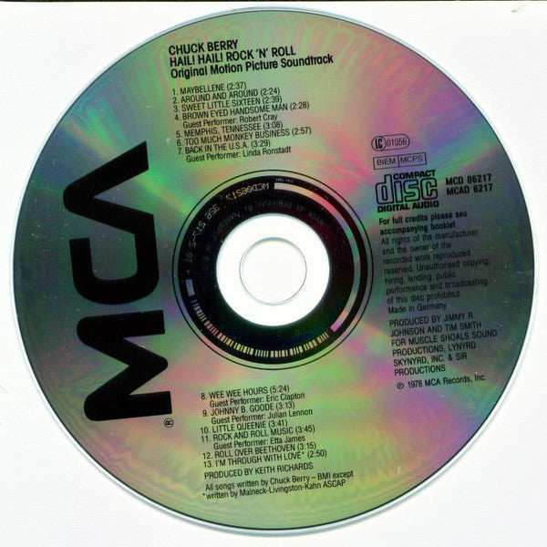 Chuck Berry : Hail! Hail! Rock 'N' Roll - Original Motion Picture Soundtrack (CD, Album)