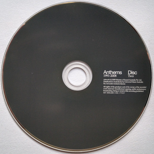 Various : Anthems 1991-2008 (3xCD, Comp, Son)