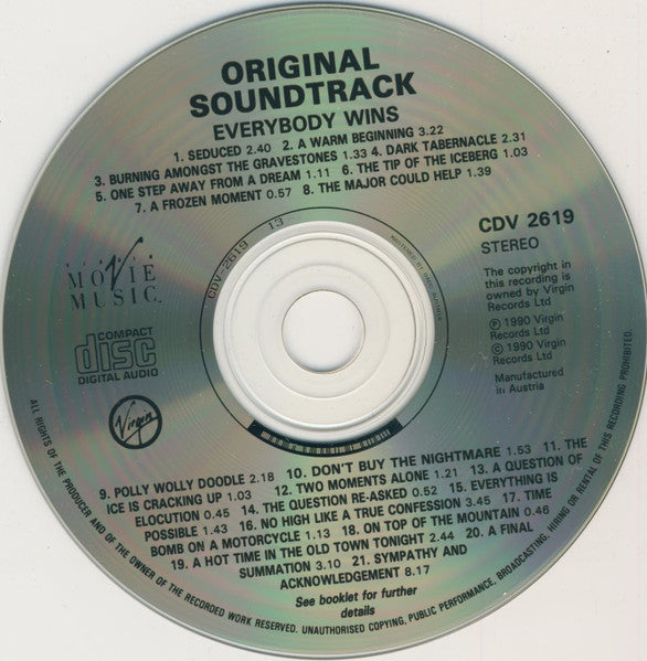 Mark Isham : Everybody Wins (Original Soundtrack) (CD, Album)