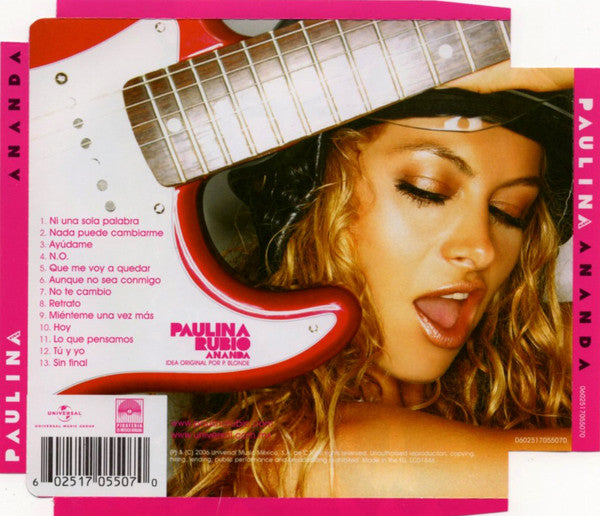 Paulina Rubio : Ananda (CD, Album, Sup)