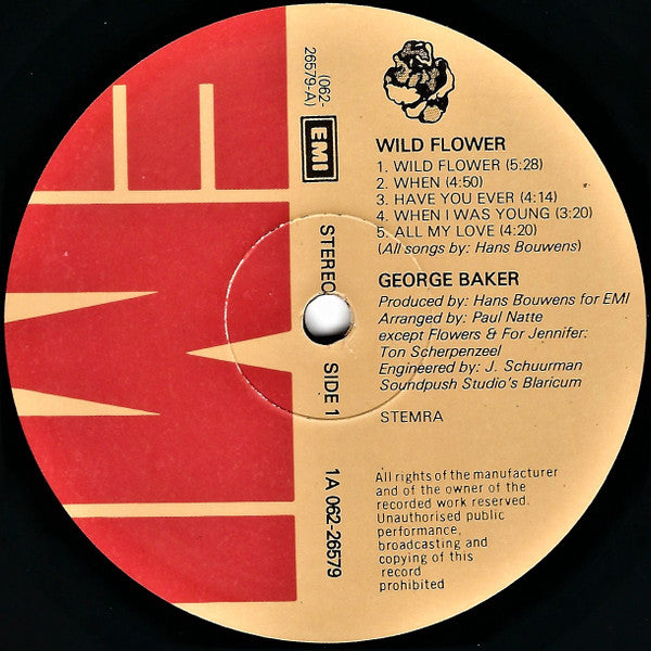 George Baker : Wild Flower (LP, Album)