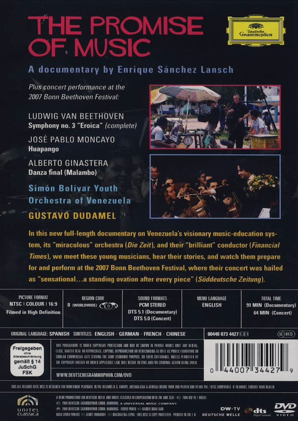 Simón Bolívar Youth Orchestra Of Venezuela, Gustavo Dudamel : The Promise Of Music (DVD-V, Multichannel, NTSC)