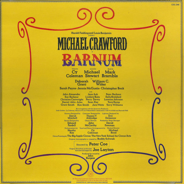 Michael Crawford, "Barnum" Cast : Barnum (LP, Album)