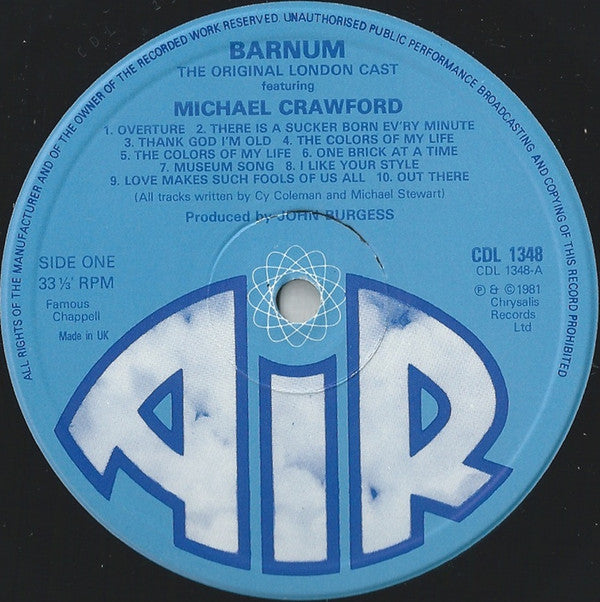 Michael Crawford, "Barnum" Cast : Barnum (LP, Album)