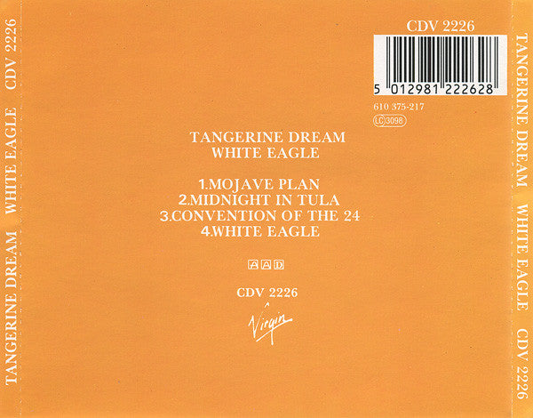 Tangerine Dream : White Eagle (CD, Album, RE)