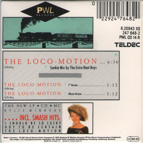 Kylie Minogue : The Loco-Motion Remix EP (CD, Mini, EP)