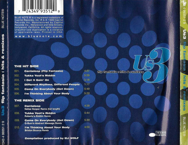 Us3 : Flip Fantasia: Hits & Remixes (CD, Comp)