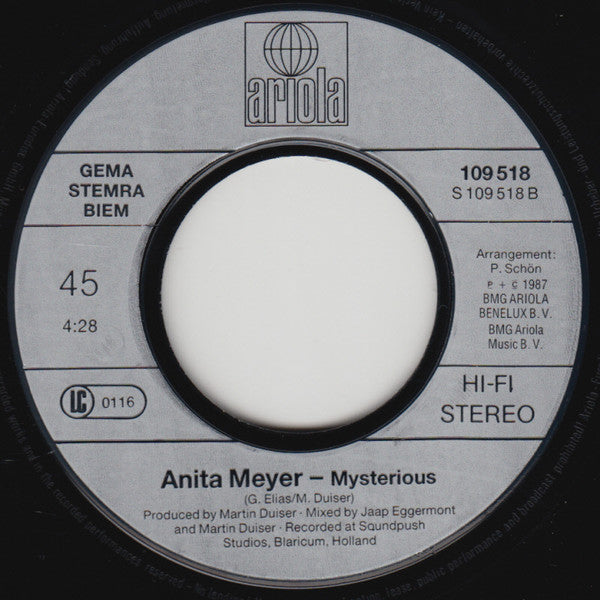Anita Meyer : The Exodus Song (7", Single)