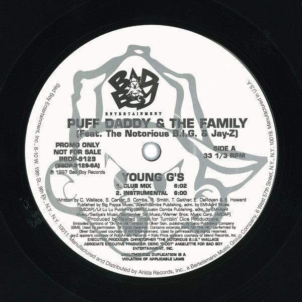 Puff Daddy & The Family : Young G's / What You Gonna Do? (12", Promo)