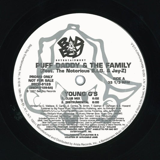 Puff Daddy & The Family : Young G's / What You Gonna Do? (12", Promo)