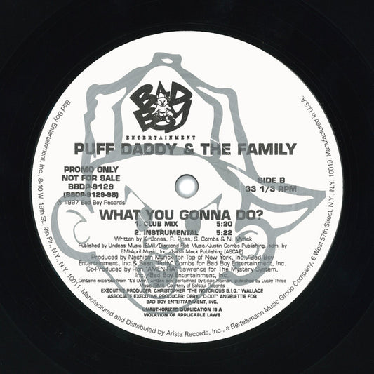 Puff Daddy & The Family : Young G's / What You Gonna Do? (12", Promo)
