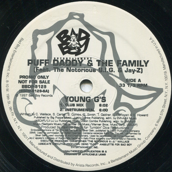 Puff Daddy & The Family : Young G's / What You Gonna Do? (12", Promo)
