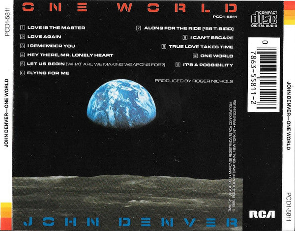 John Denver : One World (CD, Album)