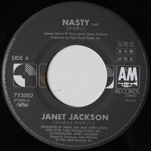 Janet Jackson : Nasty (7", Single, Promo)