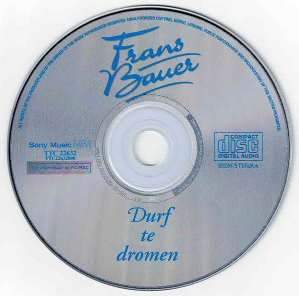 Frans Bauer : Durf Te Dromen (CD, Album)