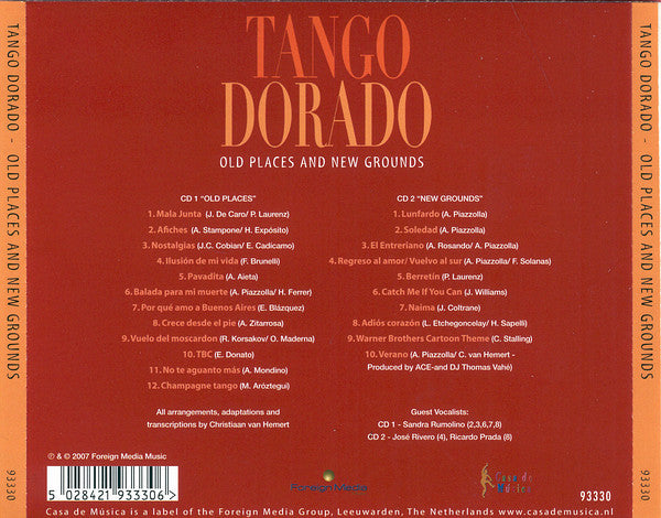Tango Dorado Featuring Sandra Rumolino : Old Places And New Grounds (2xCD, Album)