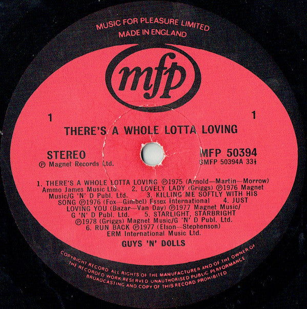 Guys 'n Dolls : There's A Whole Lotta Loving (LP, Comp)