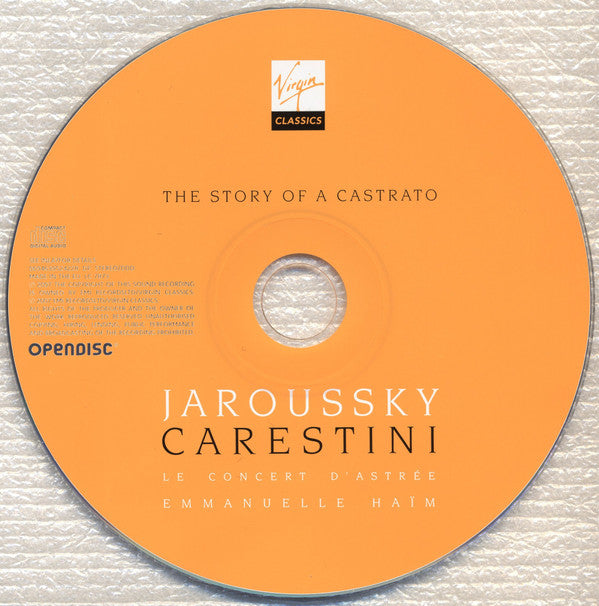 Philippe Jaroussky / Le Concert D'Astrée / Emmanuelle Haïm : Carestini - The Story Of A Castrato (CD, Album, Enh)