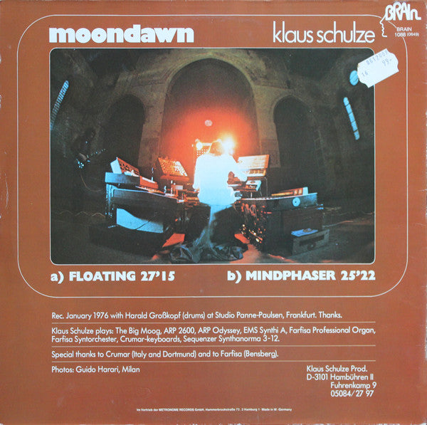 Klaus Schulze : Moondawn (LP, Album, RE, Gat)