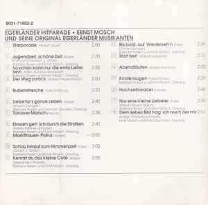 Ernst Mosch Und Seine Original Egerländer Musikanten : Egerländer Hitparade (CD, Album, RE)