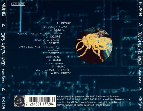 Numb : Desire / Blind Remixes (CD, Maxi)