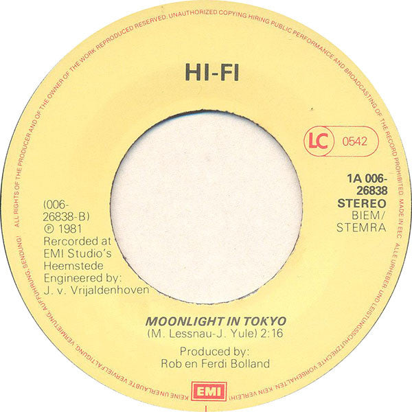 Hi-Fi (6) : Billy O (7", Single)