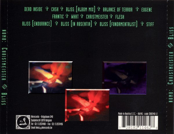 Numb : Christmeister / Bliss (CD, Comp)
