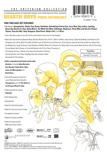 Beastie Boys : Video Anthology (2xDVD-V, Comp, Multichannel, PAL)