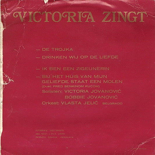 Victoria Jovanović : Zigeuner Melodien (7", EP)