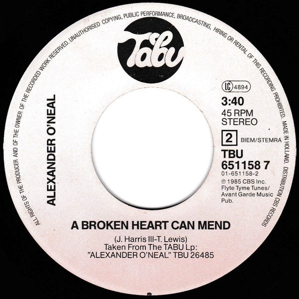 Alexander O'Neal : Criticize (7", Single)