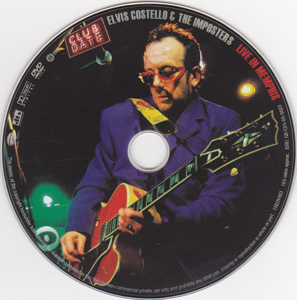 Elvis Costello & The Imposters : Live In Memphis (DVD-V, PAL, Reg)